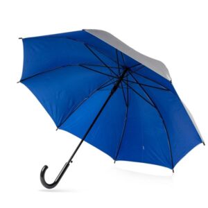 Parasol automatyczny srebrny / Silum z własnym nadrukiem, kolor Royal blue