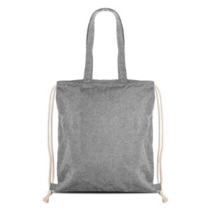 Plecak z recyklingowej bawełny 140 g / RecyPack z własnym nadrukiem, kolor Natural