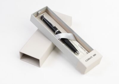 Pióro kulkowe Austin Diamond Black z własnym nadrukiem, kolor Czarny