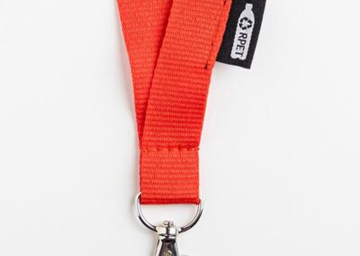 Smycz z karabińczykiem / Lanyeco z własnym nadrukiem, kolor Granatowy