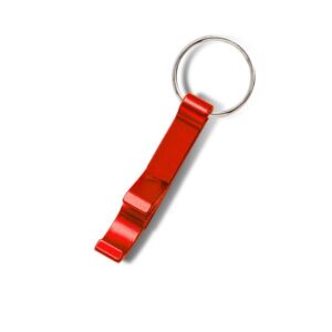 Brelok otwieracz / Keycaps z własnym nadrukiem, kolor Czerwony