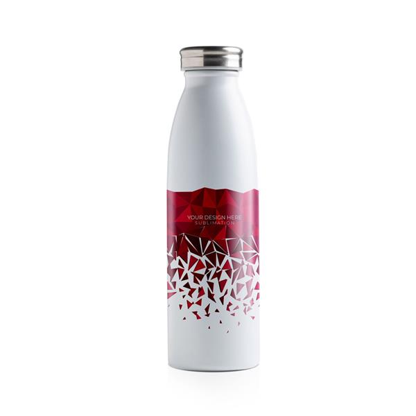 Termos 500ml pod sublimację / Sublime z własnym nadrukiem, kolor Biały