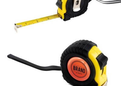 Taśma do mierzenia 5m w plastikowym opakowaniu / Metrics z własnym nadrukiem, kolor Żółty