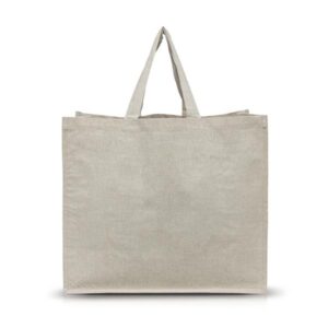 Torba z recyklingowej bawełny 180g z laminowanym wnętrzem / SHOPPER z własnym nadrukiem, kolor Beżowy