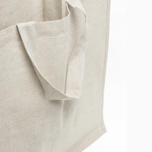Torba z recyklingowej bawełny 180g z laminowanym wnętrzem / SHOPPER z własnym nadrukiem, kolor Beżowy