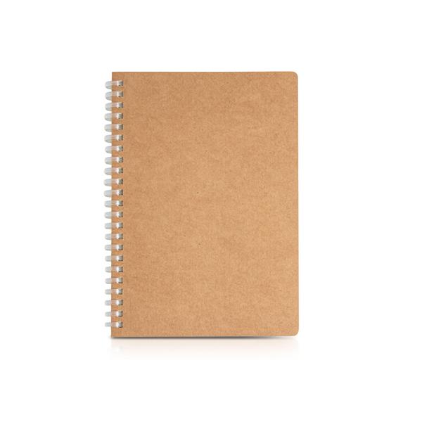 Notes A5 na spirali / KSPIRAL z własnym nadrukiem, kolor Recycled