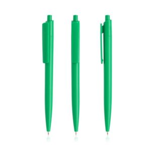 Długopis z recyklingowanego ABS / Recycolor z własnym nadrukiem, kolor Zielony