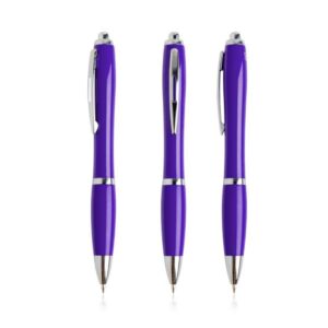 Długopis z recyklingowaneg plastiku / SeaPen z własnym nadrukiem, kolor Fioletowy