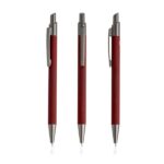 Dark Red Długopis Soft Touch z recyklingowanego aluminium / Peralu