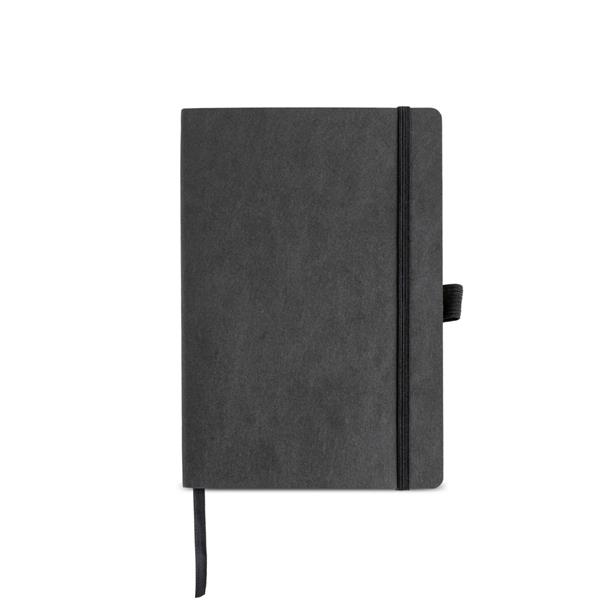 Notes w wodoodporną okładką / Washy z własnym nadrukiem, kolor Czarny