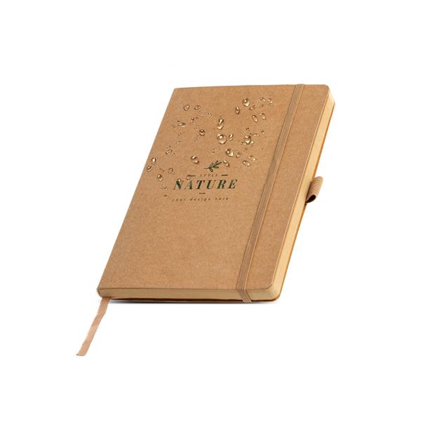 Notes w wodoodporną okładką / Washy z własnym nadrukiem, kolor Recycled