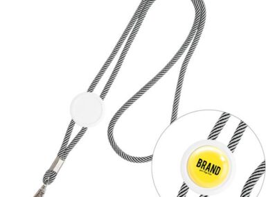 Smycz z karabińczykiem regulowana z własnym nadrukiem, kolor Pomarańczowy