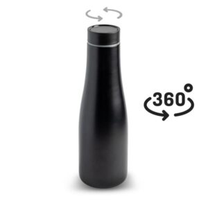 Termos 500ml z wieczkiem 360º z własnym nadrukiem, kolor Czarny