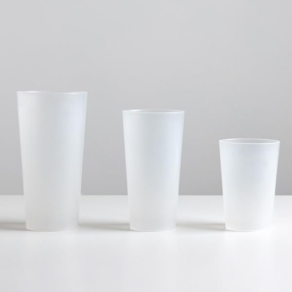 Kubek PP wielokrotnego użytku o pojemności 280ml / PPCup28 z własnym nadrukiem, kolor Translucent