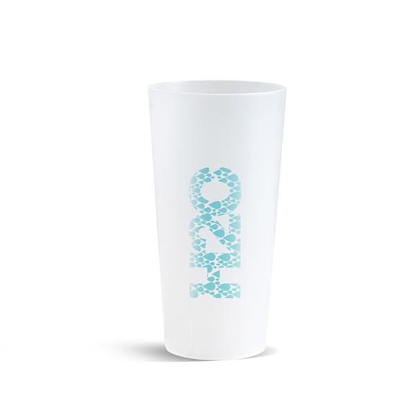 Kubek PP wielokrotnego użytku o pojemności 600ml / PPCup60 z własnym nadrukiem, kolor Translucent