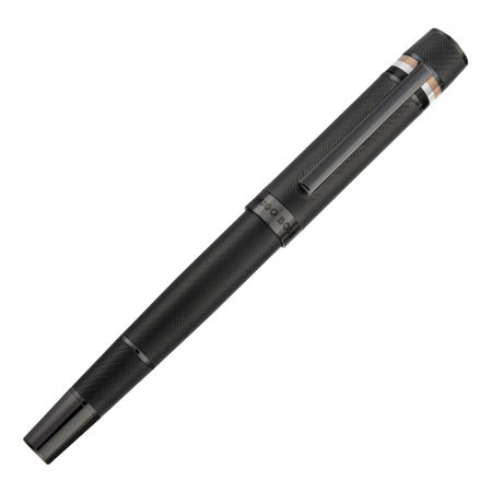 Pióro kulkowe Core Iconic Black z własnym nadrukiem, kolor Czarny