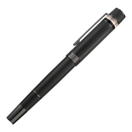 Pióro kulkowe Core Iconic Black z własnym nadrukiem, kolor Czarny