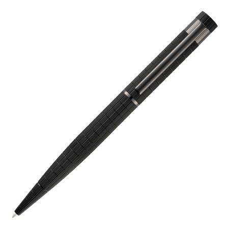 Długopis Loop Bauhaus Black z własnym nadrukiem, kolor Czarny