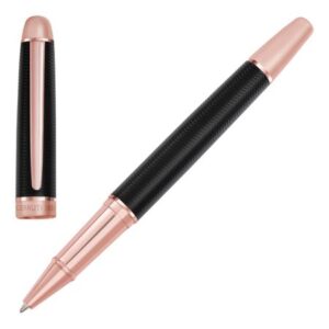 Pióro kulkowe Holborn Black & Rosegold z własnym nadrukiem, kolor Czarny