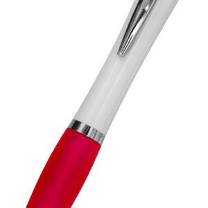 Długopis plastikowy KALININGRAD - z logo z własnym nadrukiem, kolor różowy