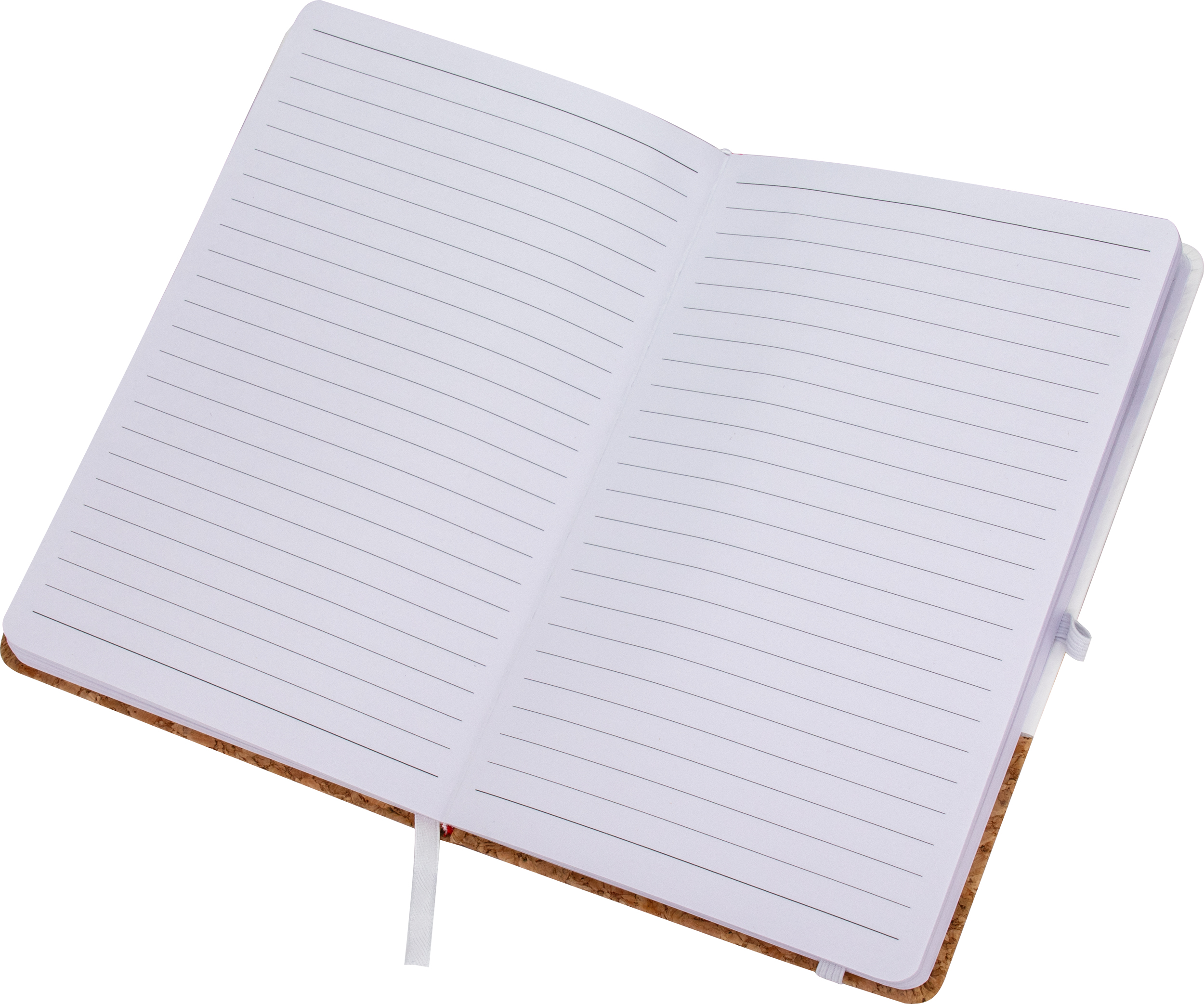 Notes A5 w linie NANTES - z logo z własnym nadrukiem, kolor biały
