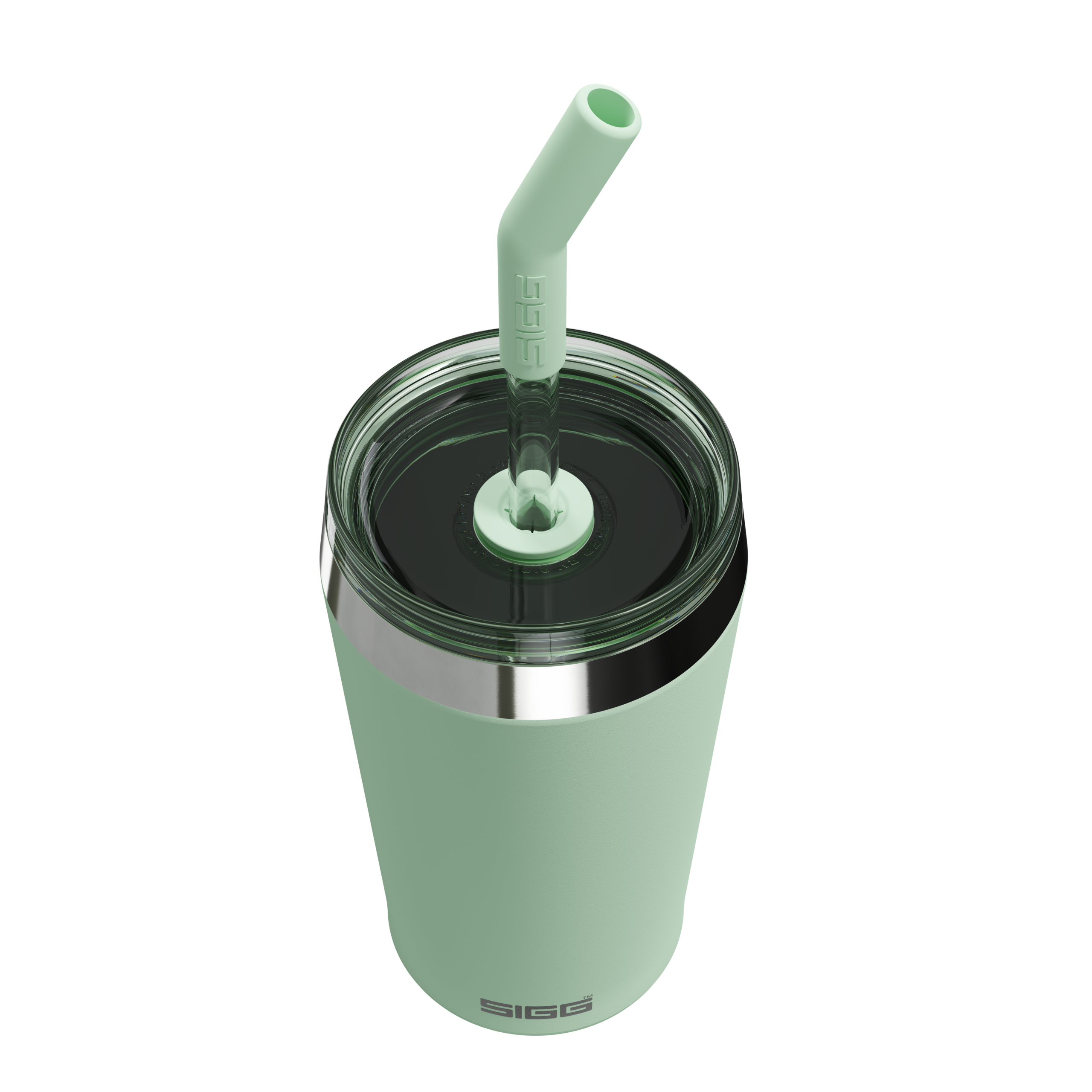 HELIA MILKY GREEN 0.45 L z własnym nadrukiem, kolor Zielony