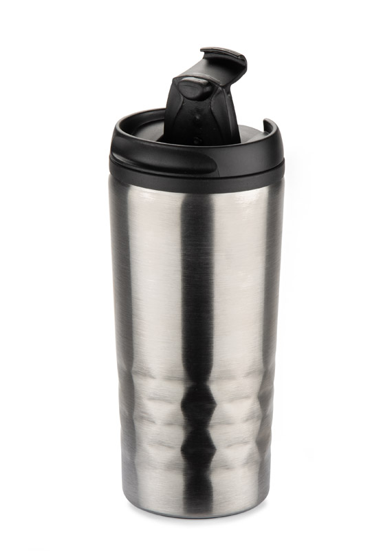 Kubek GALI 250 ml z własnym nadrukiem, kolor srebrny