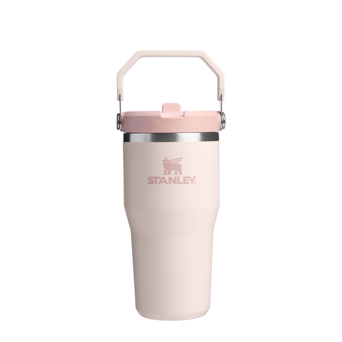 Stanley IceFlow Flip Straw 0.6L z własnym nadrukiem, kolor Rose Quartz