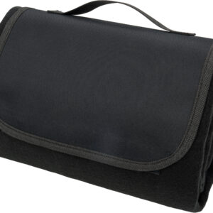 Koc z polaru ARNHEIM 150 g/m2 - z logo z własnym nadrukiem, kolor czarny