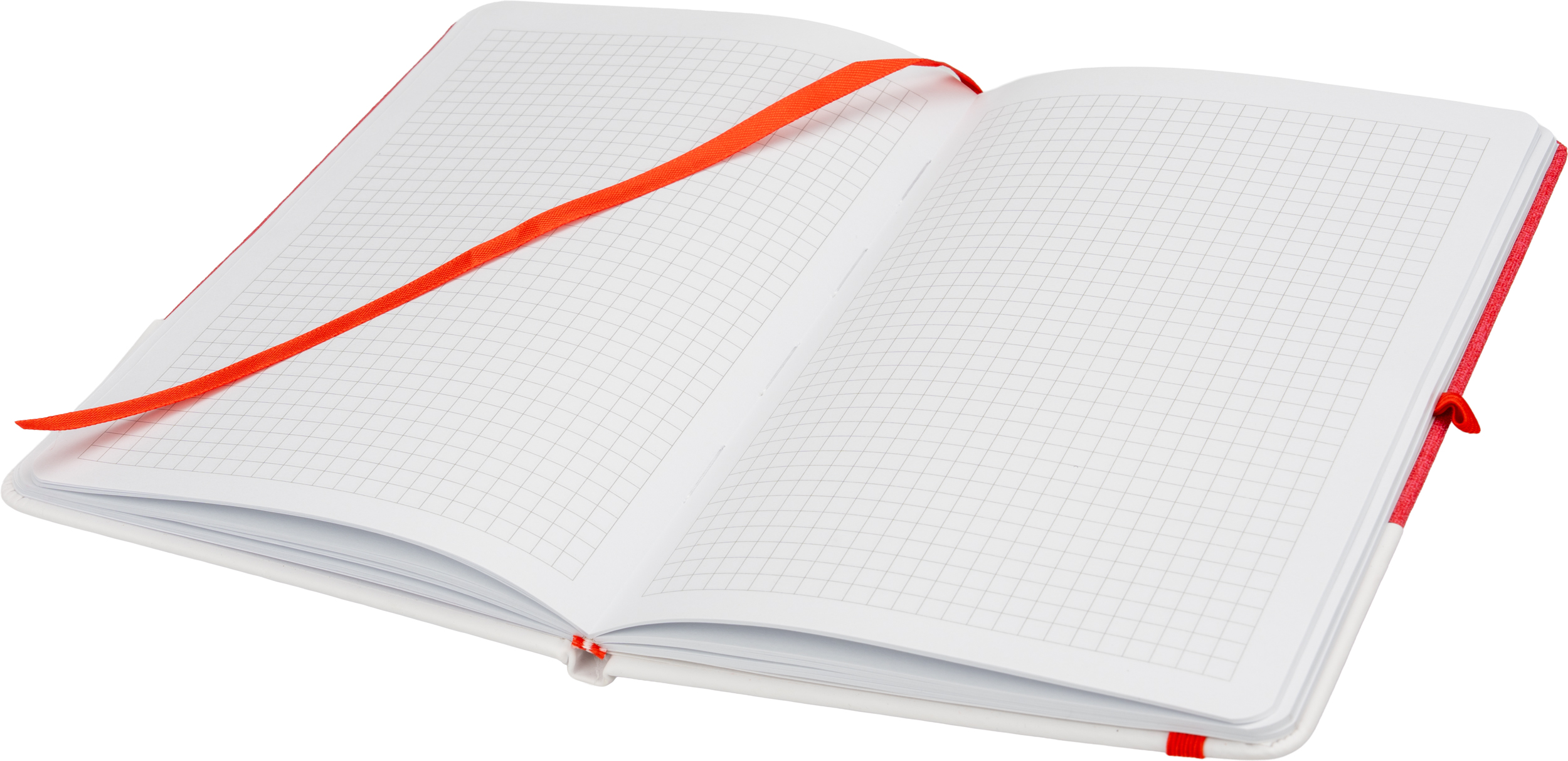 Notes A5 w kratkę BARDOLINO - z logo z własnym nadrukiem, kolor czerwony