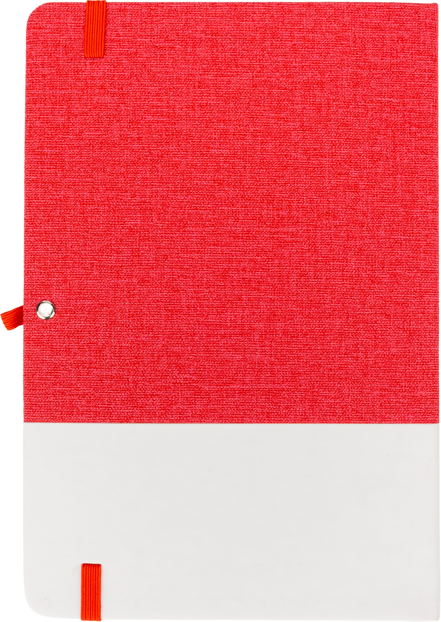 Notes A5 w kratkę BARDOLINO - z logo z własnym nadrukiem, kolor czerwony