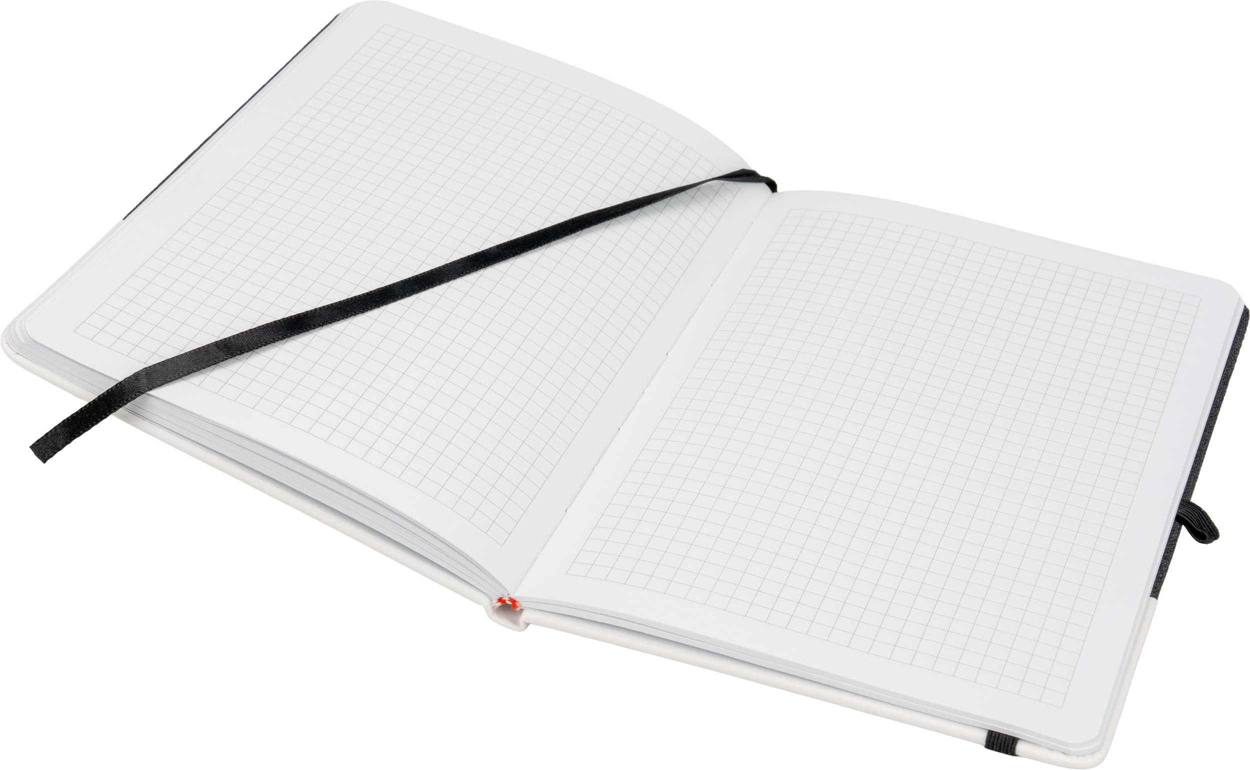 Notes A5 w kratkę BARDOLINO - z logo z własnym nadrukiem, kolor czarny