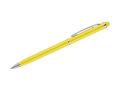 Długopis touch TIN 2 z własnym nadrukiem, kolor żółty