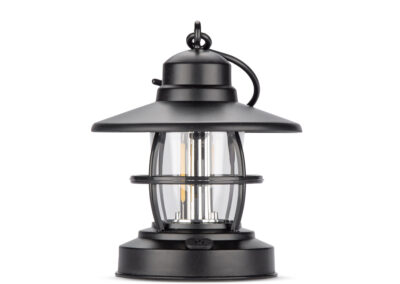 Lampka campingowa CAMPE z własnym nadrukiem, kolor czarny