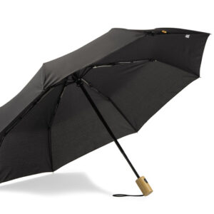 Parasol składany RALO z własnym nadrukiem, kolor czarny