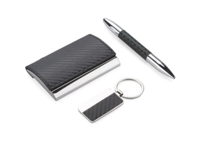 Zestaw upominkowy JOE z własnym nadrukiem, kolor czarny