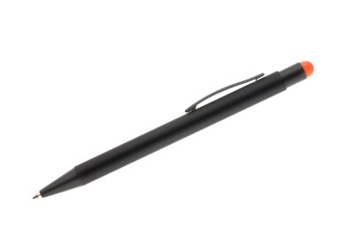 Długopis touch NIRO z własnym nadrukiem, kolor pomarańczowy