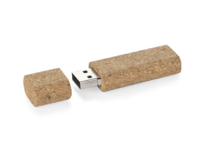 Pamięć USB PORTO 16 GB z własnym nadrukiem, kolor brązowy