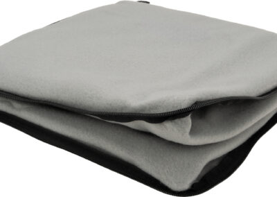 Koc z polaru/poduszka 2w1 RADCLIFF 170 g/m2 - z logo z własnym nadrukiem, kolor szary