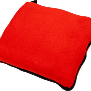 Koc z polaru/poduszka 2w1 RADCLIFF 170 g/m2 - z logo z własnym nadrukiem, kolor czerwony