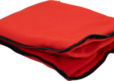 Koc z polaru/poduszka 2w1 RADCLIFF 170 g/m2 - z logo z własnym nadrukiem, kolor czerwony