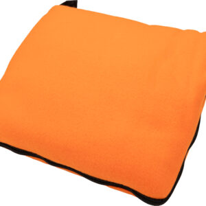 Koc z polaru/poduszka 2w1 RADCLIFF 170 g/m2 - z logo z własnym nadrukiem, kolor pomarańczowy
