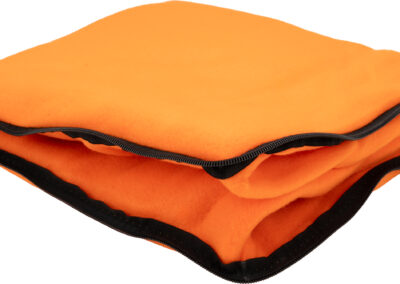 Koc z polaru/poduszka 2w1 RADCLIFF 170 g/m2 - z logo z własnym nadrukiem, kolor pomarańczowy
