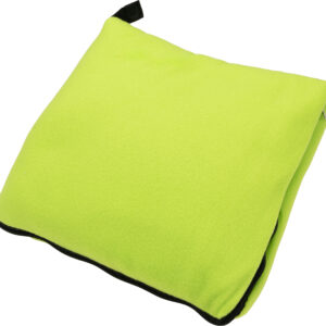 Koc z polaru/poduszka 2w1 RADCLIFF 170 g/m2 - z logo z własnym nadrukiem, kolor jasnozielony