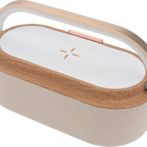 Głośnik Bluetooth LIMASSOL MoLu - z logo z własnym nadrukiem, kolor beżowy
