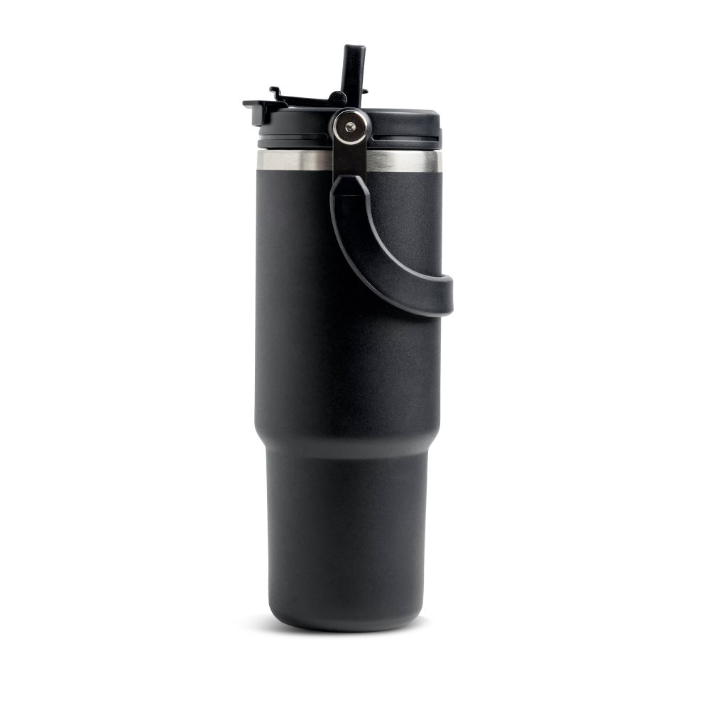 Kubek termiczny 900 ml z własnym nadrukiem, kolor Czarny