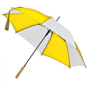 Parasol automatyczny Ø100 cm AIX-EN-PROVENCE - z logo z własnym nadrukiem, kolor żółty
