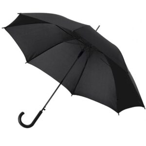 Parasol automatyczny Ø100 cm LIMOGES - z logo z własnym nadrukiem, kolor czarny