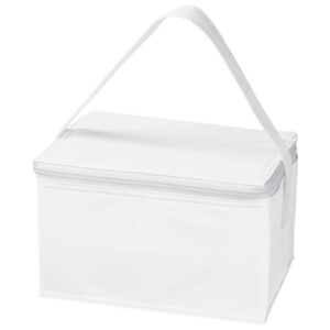 Torba termiczna na 6 puszek 330 ml ASPEN - z logo z własnym nadrukiem, kolor biały