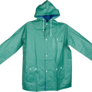 Płaszcz przeciwdeszczowy dwustronny NANTERRE - z logo z własnym nadrukiem, kolor zielono-niebieski